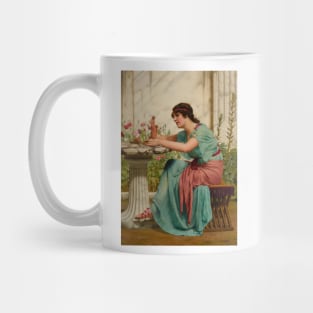 A Dilettante by John William Godward Mug